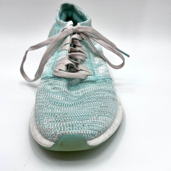 Adidas Pureboost Go Womens Size 8 Shoes Green Mint Knit Running Sneakers - Picture 7 of 15